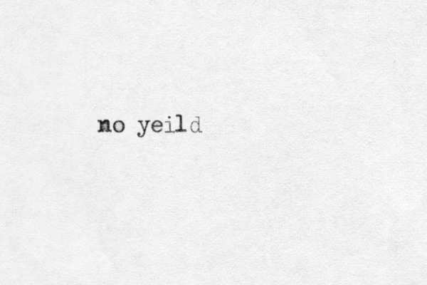 no yeild