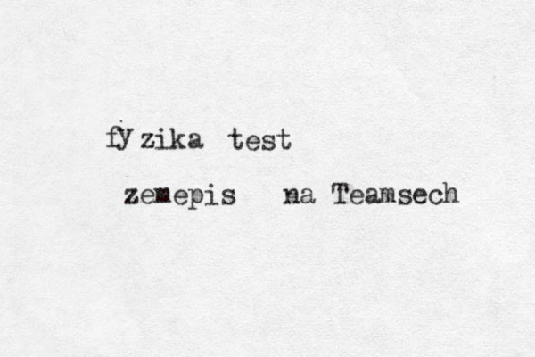 f zika y test zemepis na Teamsech 