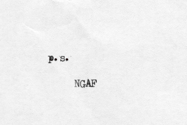 p.s. NGAF