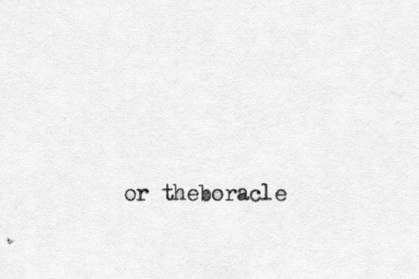 or theboracle 