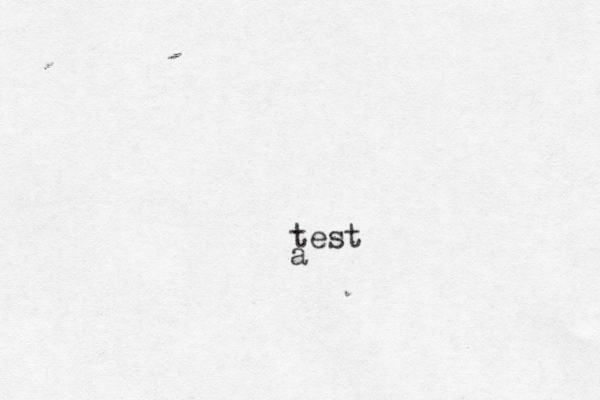 a test
