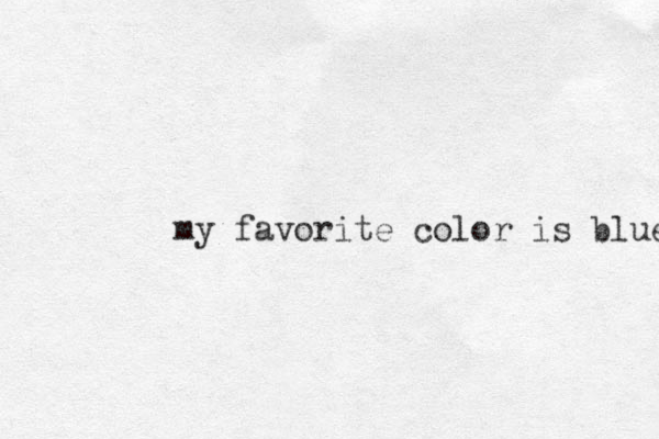 my favorite color is blue 
