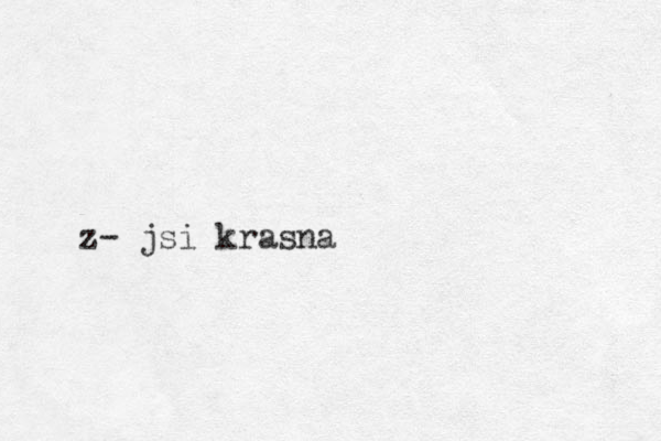 z- jsi krasna