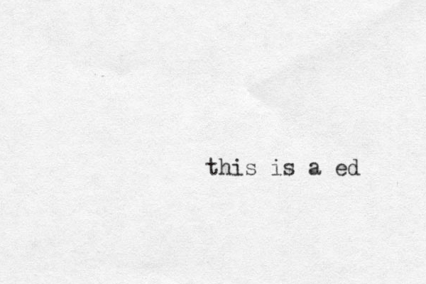 this is a ed 