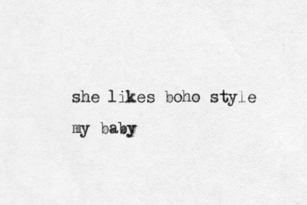 she likes boho style my baby