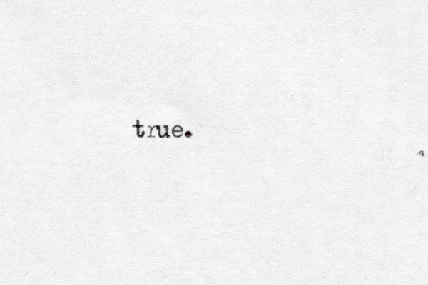 true.