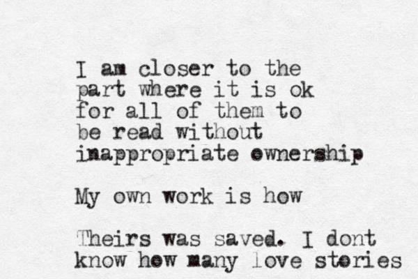 I am closer to the part where it is ok for all of them to be read without inappropriate ownership My own work is how Theirs was saved. I dont know how many love stories 