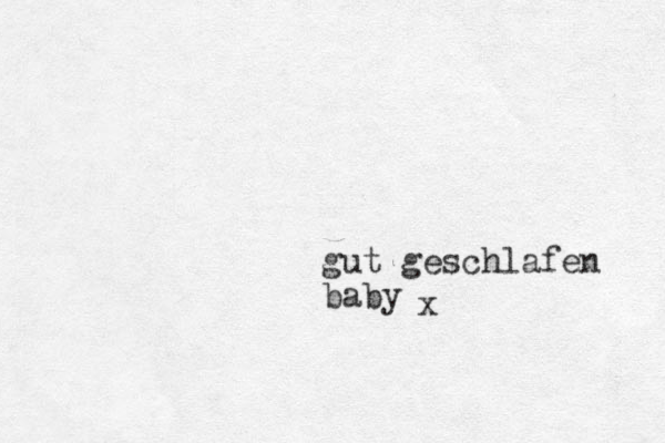 gut geschlafen baby x