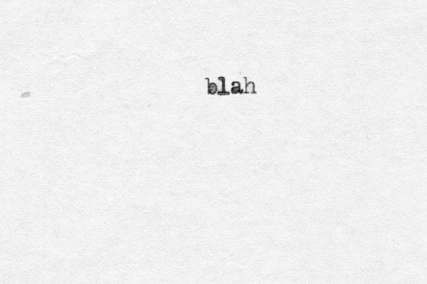 blah