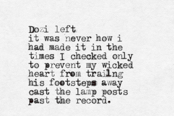 Dozi left it was never how i had made it in the times I checked only to prevent my wicked heart from trailng his footsteps away cast the lamp posts past the record. 