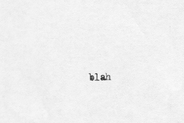 blah