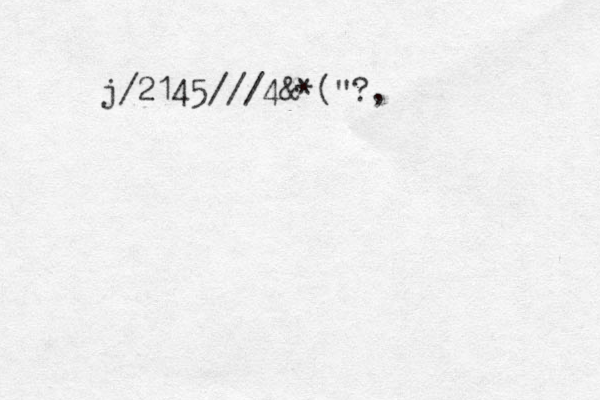 j/2145///4&*("? , 