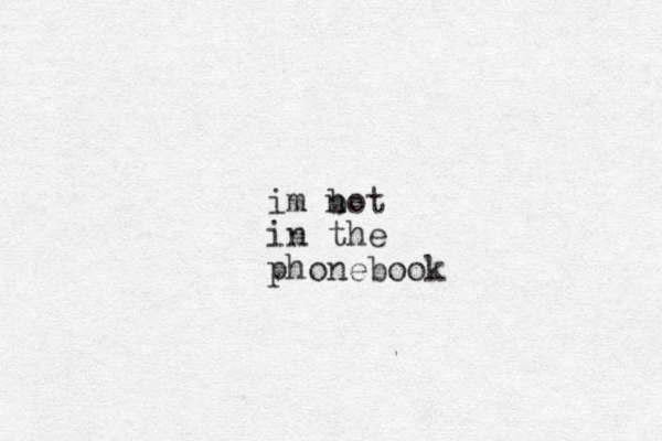 im b not in the phonebook