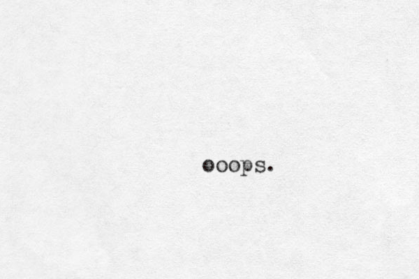 ooops.