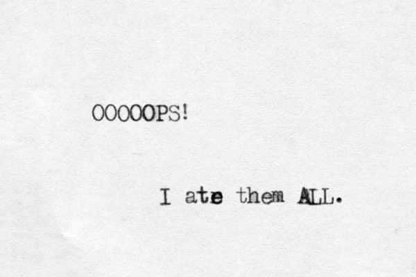 OOOOOPS! I atr e e them ALL. 