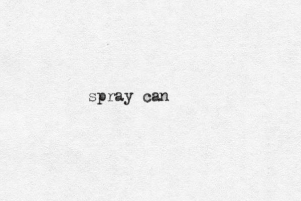 spray can