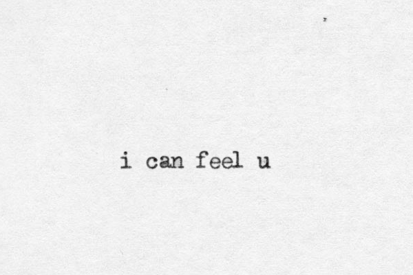 i can feel u