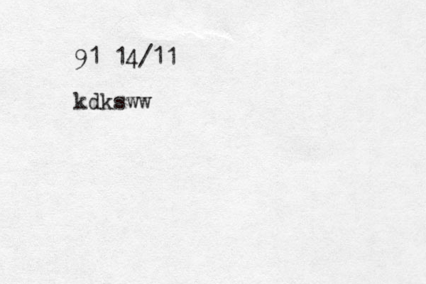 91 14/11 kdksww