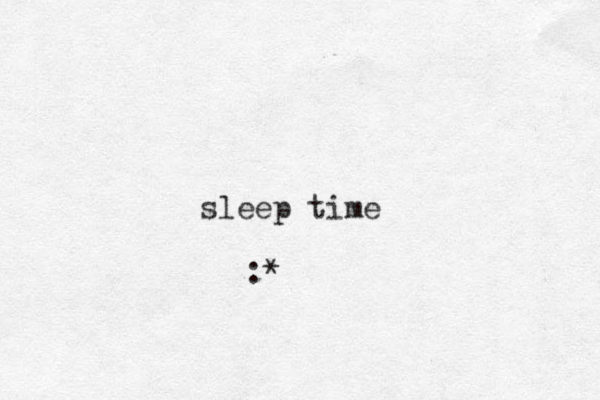sleep time :*