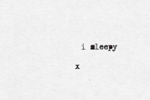 i sleepy x