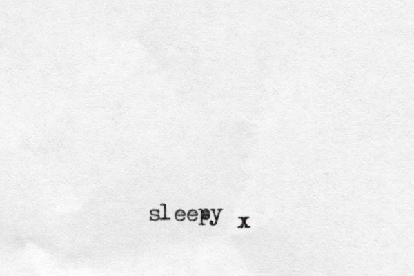 sleepy x