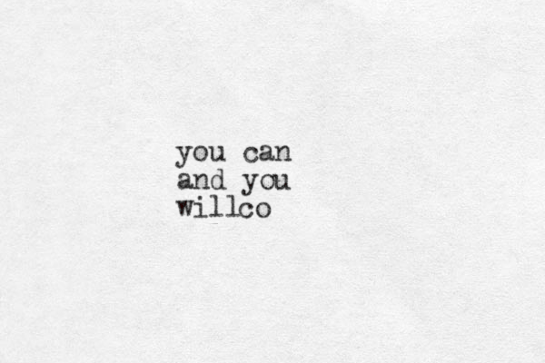 you can and you will co