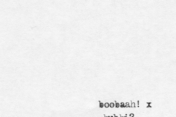 bubbi? boobaah! x 