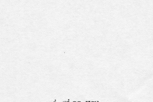 i miss you