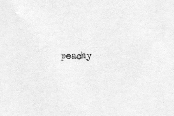 peachy