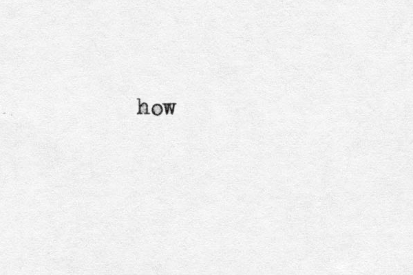how