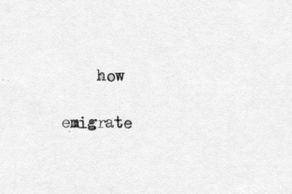 how emigrate