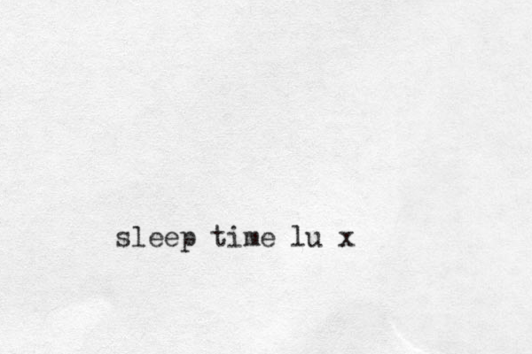sleep time lu x