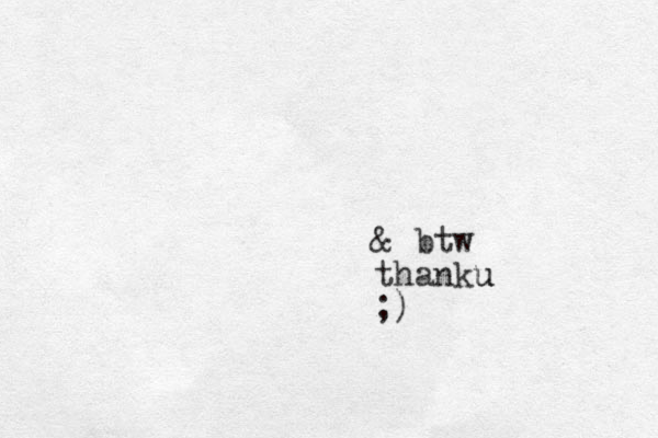 & btw thanku u ;)