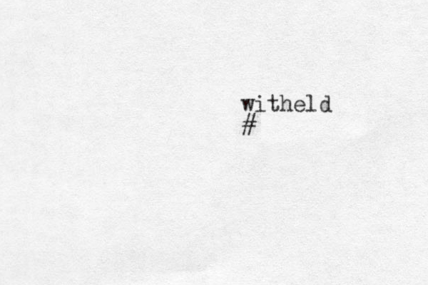 witheld #