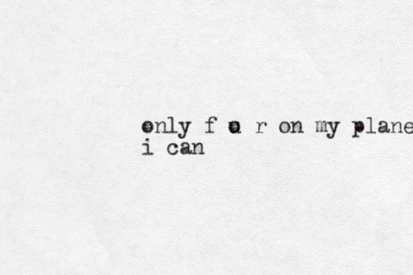only f o u r on my plane i can 