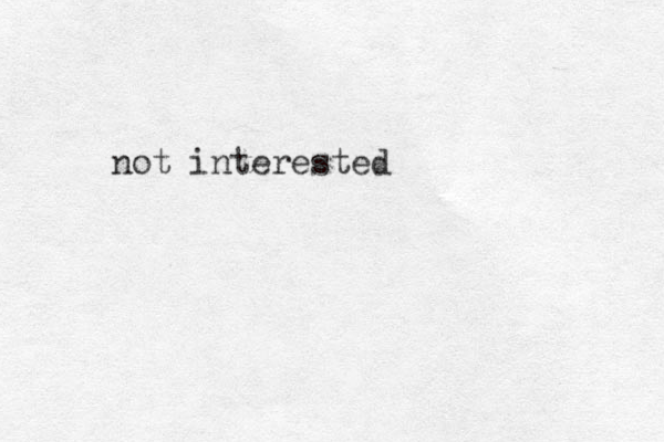 not interested