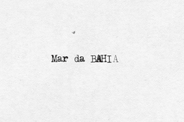 Mar da BAHIA 