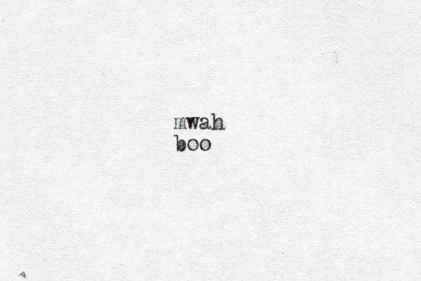 mwah boo