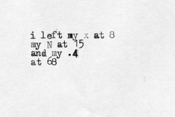 i left my x at 8 my N at 15 and my .4 at 68