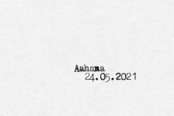 Aahana 24.05.2021 