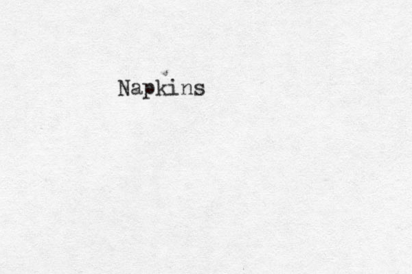 Napkins