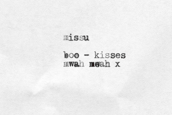 missu boo - kisses mwah meah x w