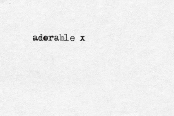 adorable x