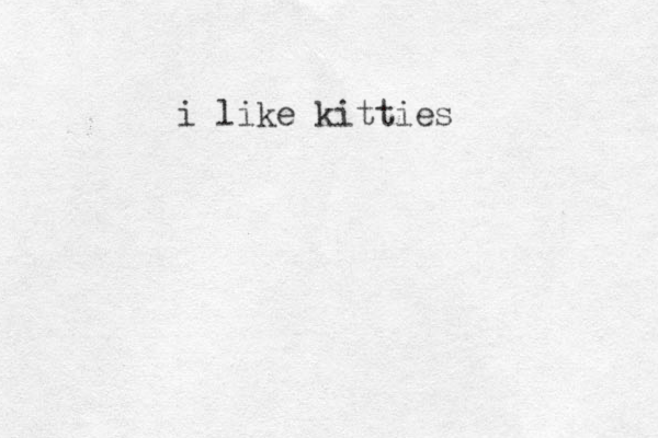 i like kitties