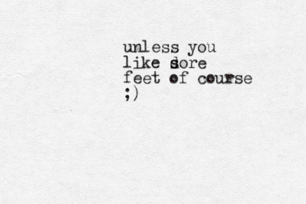unless you like dore s s feet of course ;)