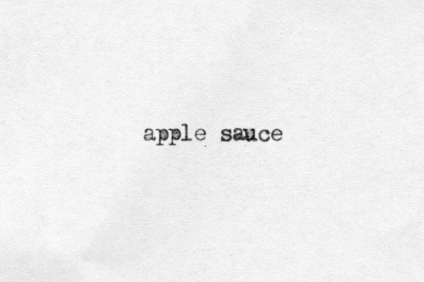 apple sauce
