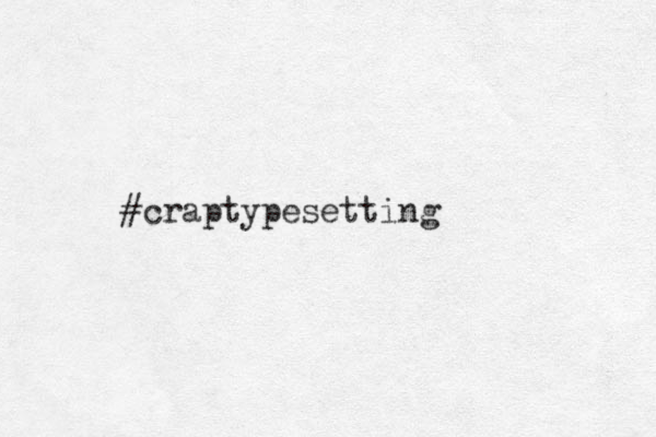 #craptypesetting