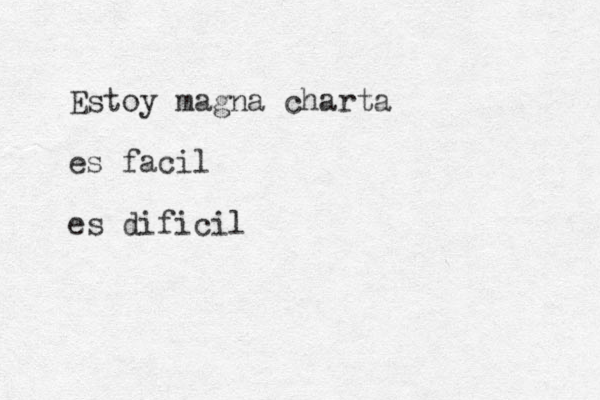 Estoy magna charta es facil es dificil 