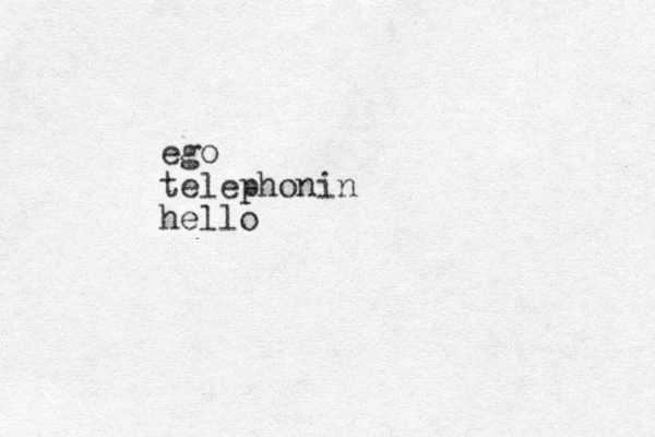 ego telephonin hello