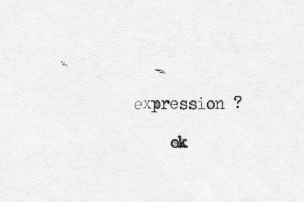 expression ? ok